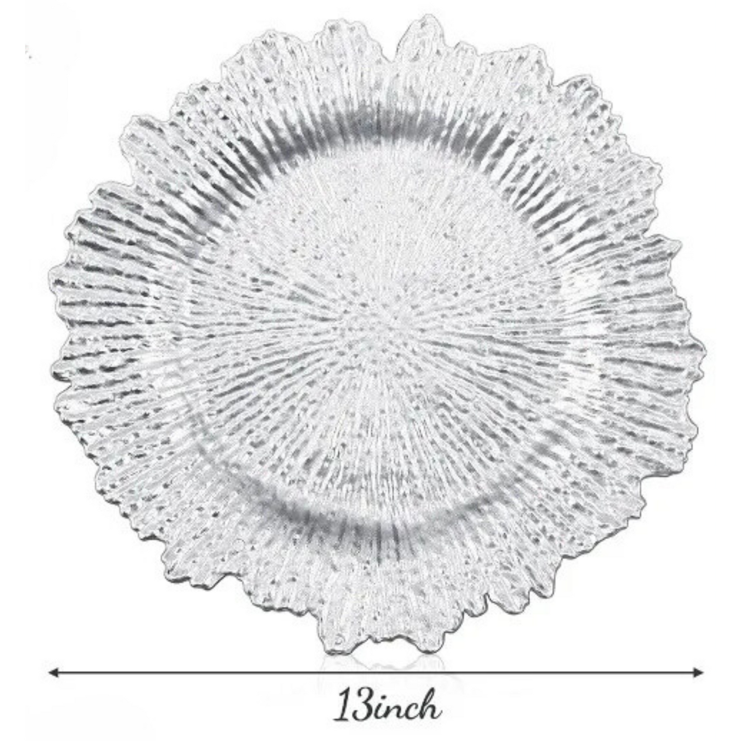 Silver Reef rim dinner charger