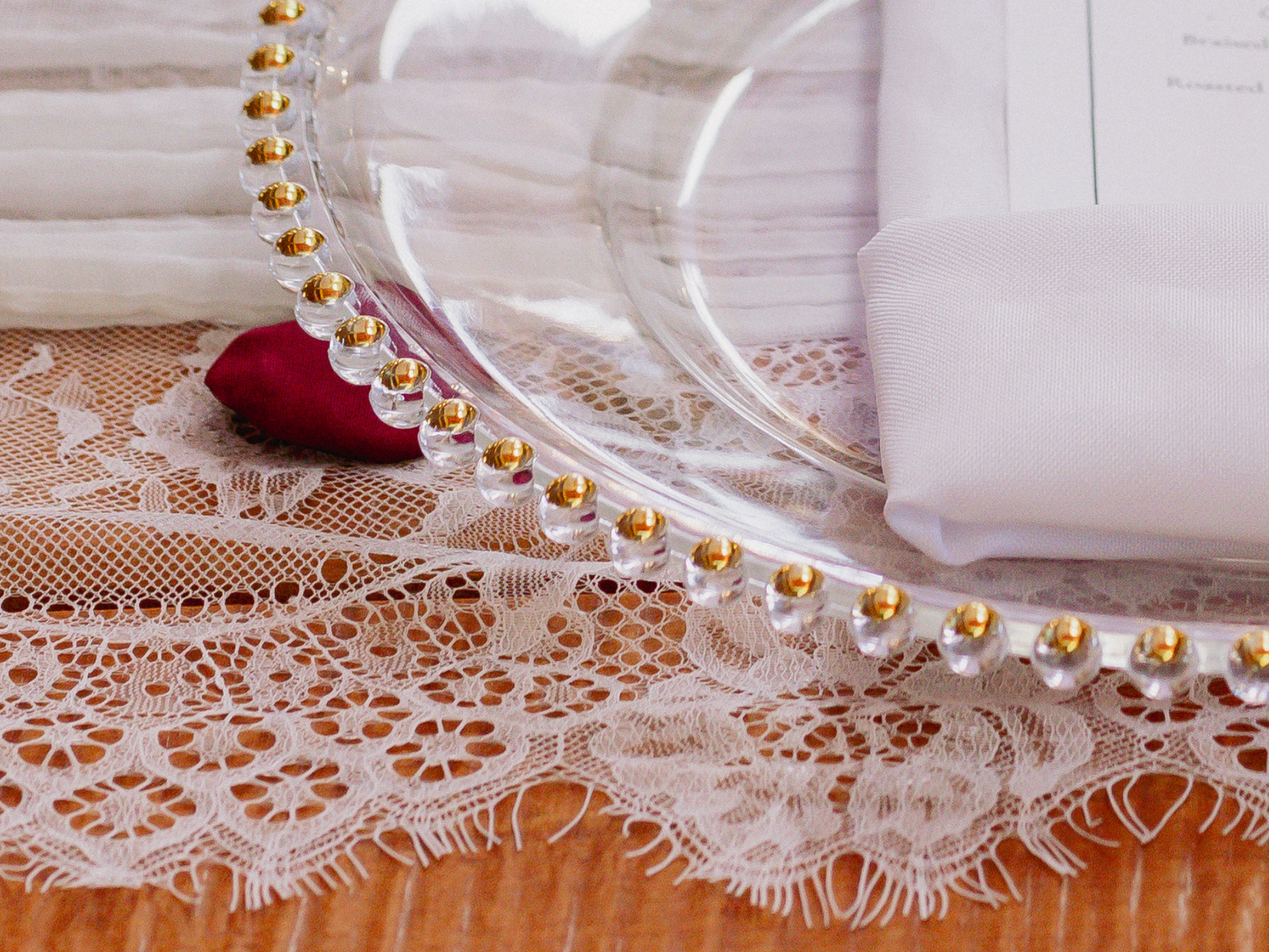 Classy Charger Plates for Weddings